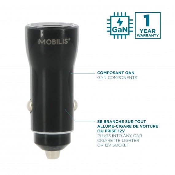 mobilis-energia-charger-chargeur-voiture-usb-c-45w-gan image 2