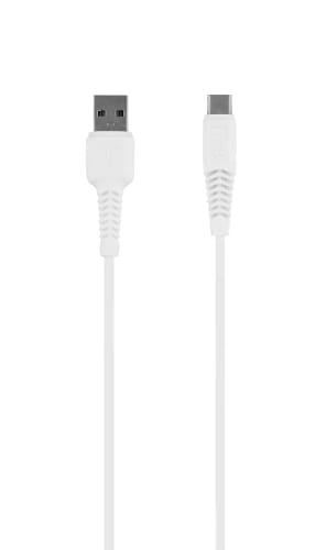 t-nb-c-ble-usb-a-vers-usb-c-connecteurs-renforc-s-2m-blanc image 1