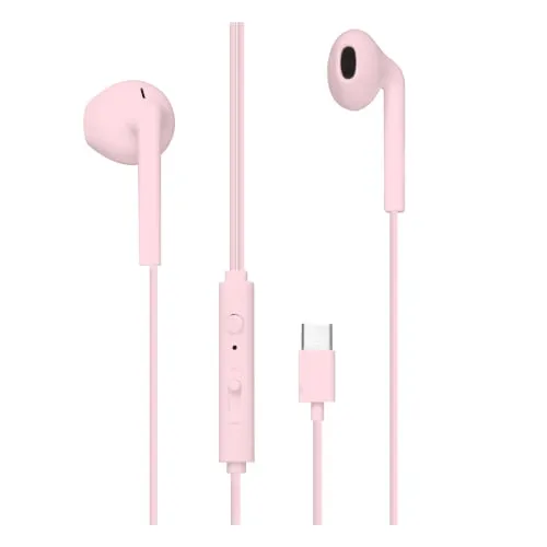 t-nb-c-buds-couteurs-filaires-type-c-roses-micro-et-contr-le-volume image 1