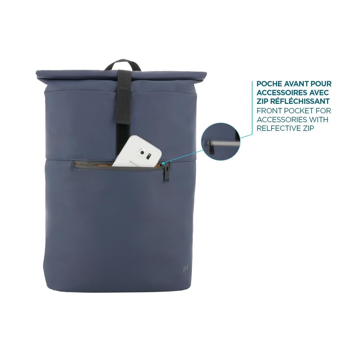 mobilis-origine-sac-dos-urbain-roll-top-14-16-16l-d-perlant-bleu-nuit image 3