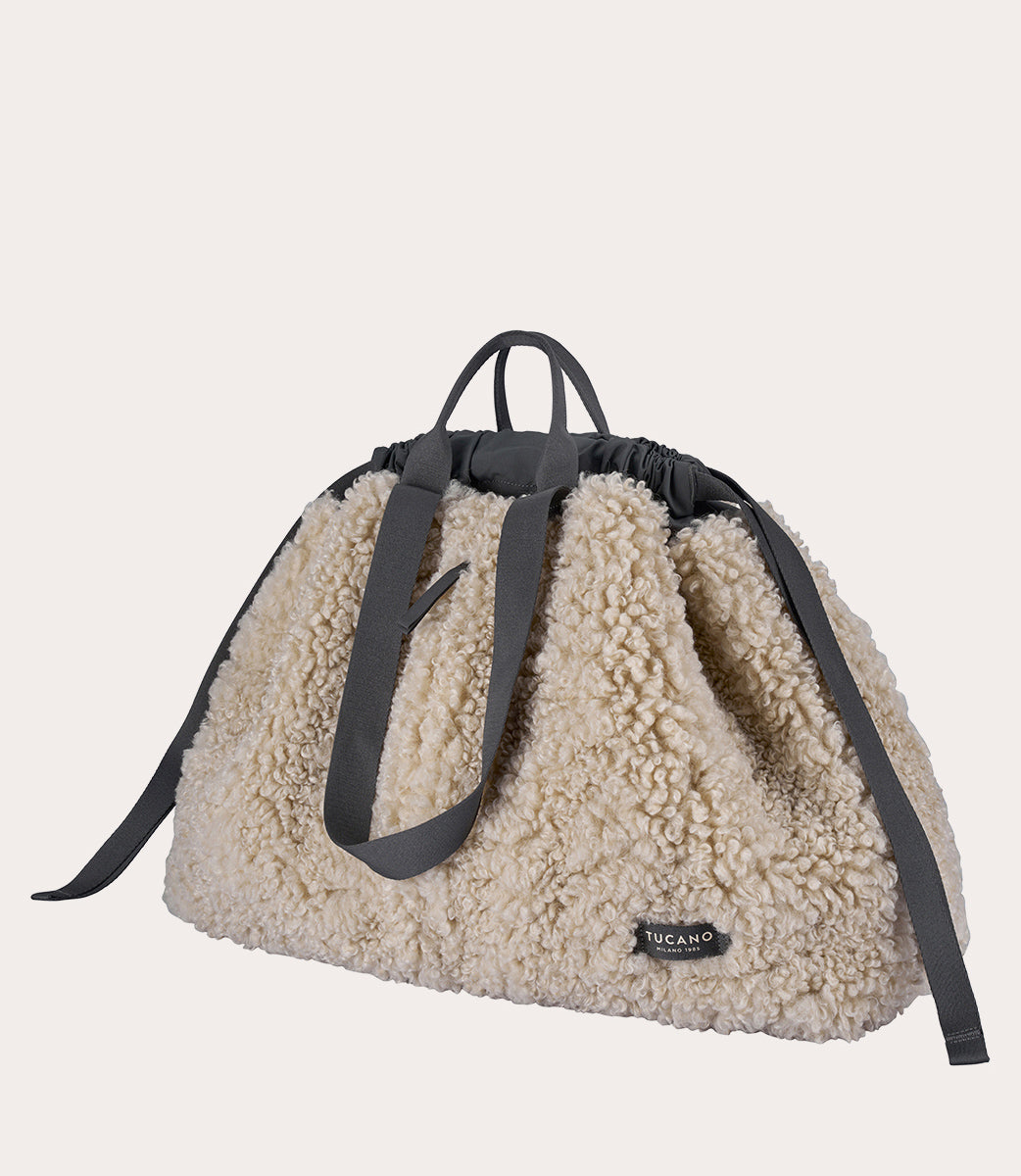 tucano-carry-sheep-large-sac-de-week-end-en-fausse-fourrure-effet-mouton image 3