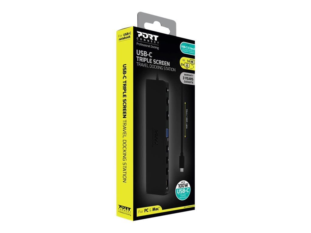 port-designs-port-connect-station-d-accueil-usb-c-100w-11-p-riph-riques-double-c image 2