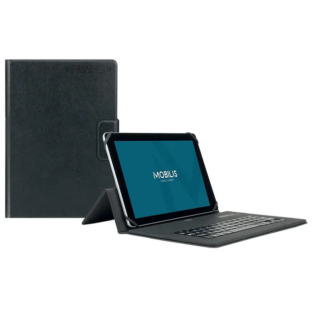 mobilis-activ-housse-clavier-bluetooth-azerty-9-11-folio-noire-ios-android-windo image 1
