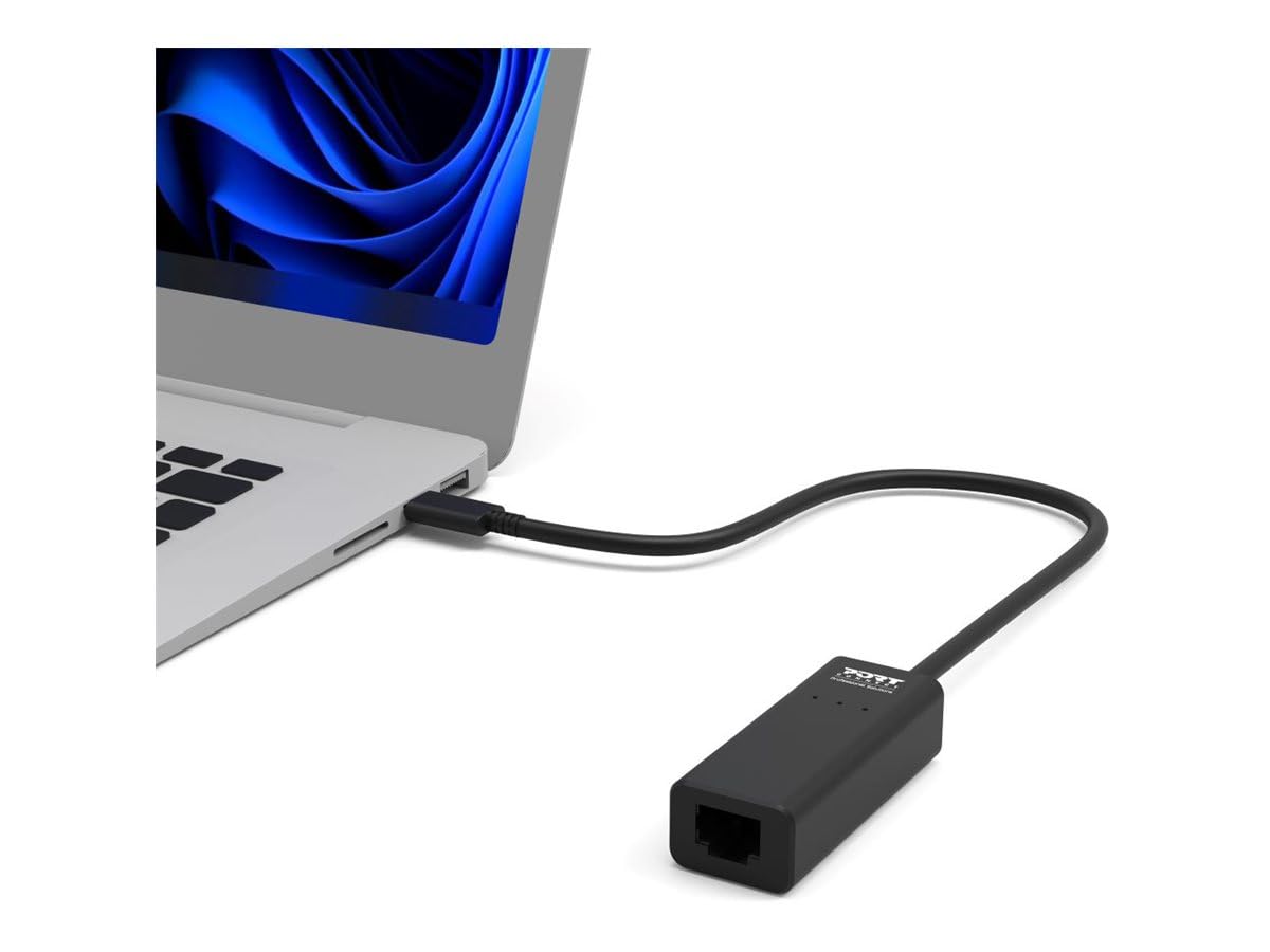 port-designs-port-connect-adaptateur-usb-c-m-le-vers-rj45-femelle-ethernet-30-cm image 2