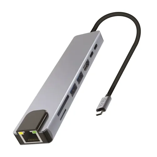 t-nb-iclick-hub-usb-c-8-en-1-avec-hdmi-4k-et-rj45 image 1