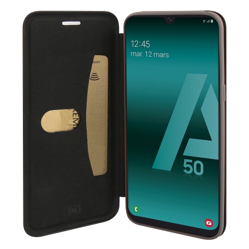 t-nb-tui-folio-premium-simili-cuir-pour-samsung-galaxy-a50-noir image 1