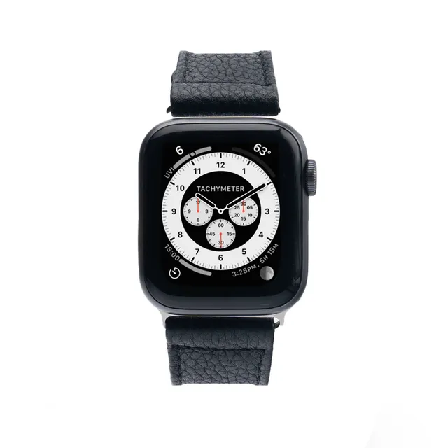 mous-bracelet-en-cuir-noir-pour-apple-watch-confort-quotidien image 1