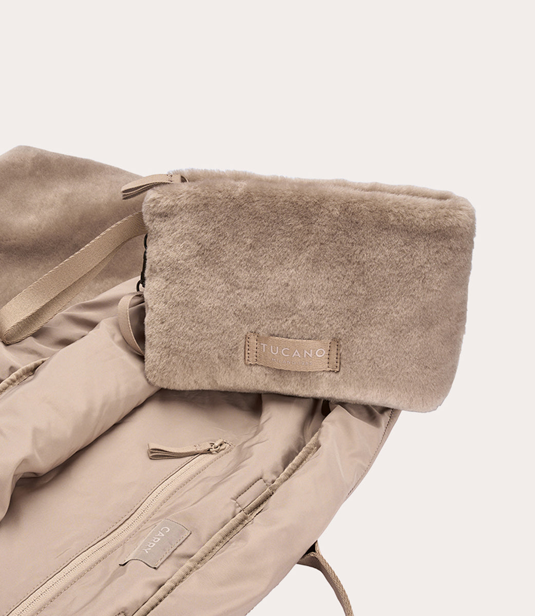 tucano-carry-fur-large-sac-de-week-end-en-fausse-fourrure-douce image 7