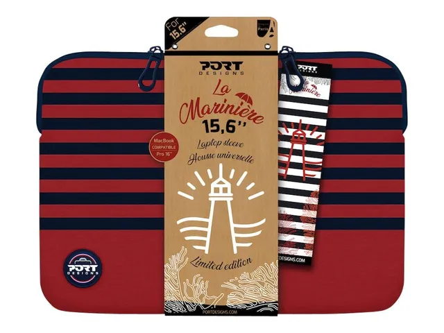 port-designs-housse-universelle-15-6-pouces-mousse-m-moire-de-forme-bleu-rouge image 1
