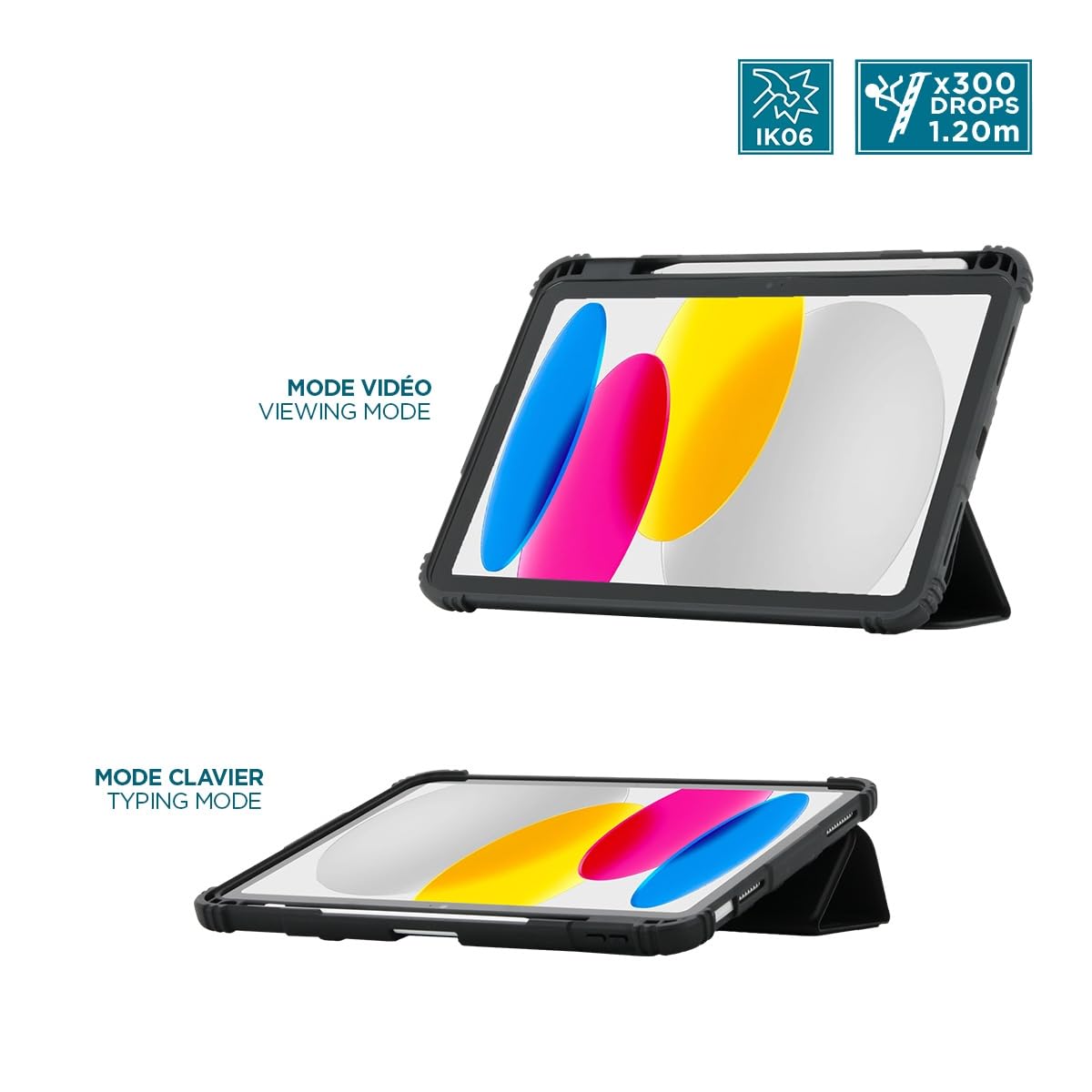 mobilis-r-series-coque-dos-transparent-coins-renforc-s-pour-ipad-11-2025-a16-11e image 3
