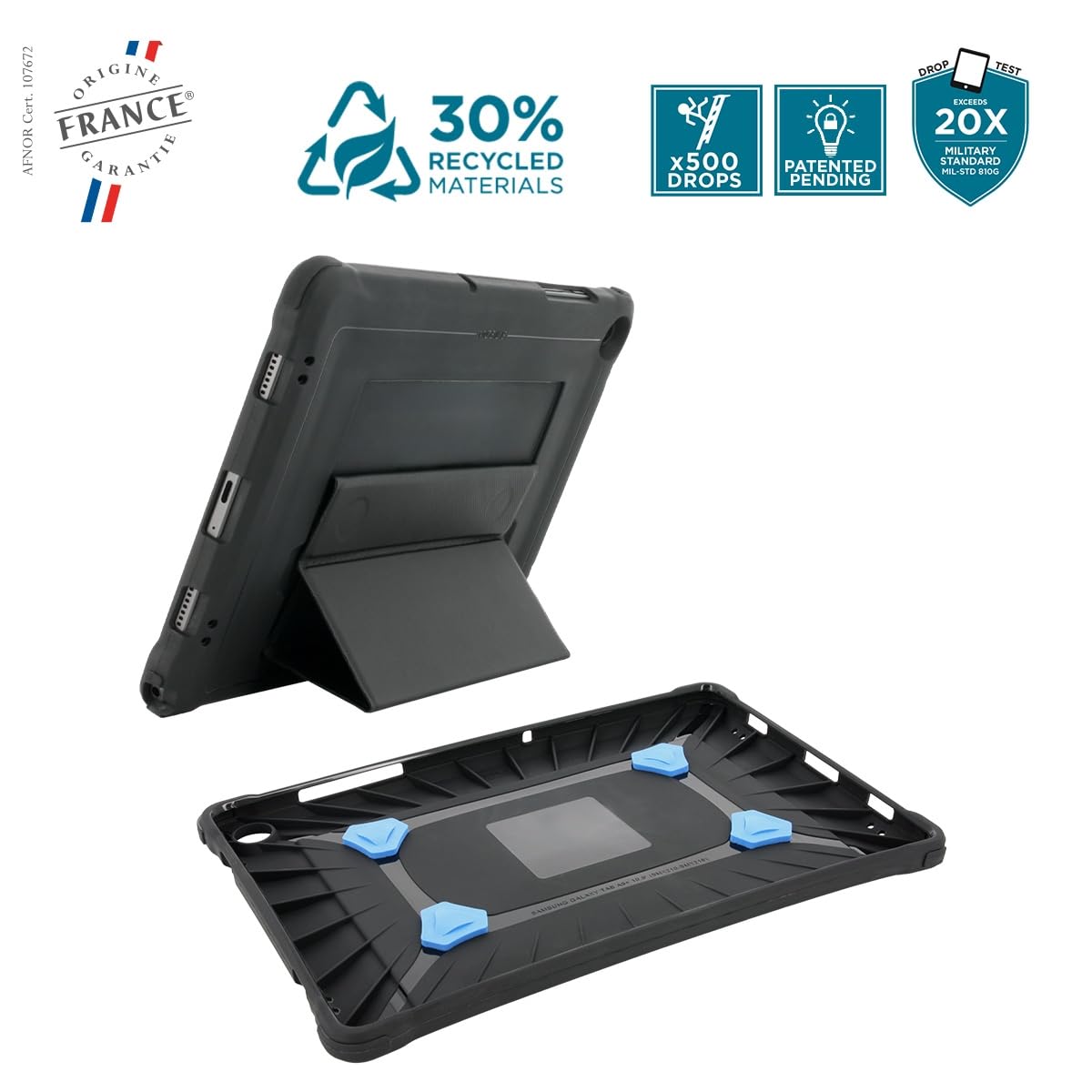 mobilis-protech-coque-renforc-e-galaxy-tab-a9-11-sm-x210-sm-x216-avec-tr-pied-et image 2
