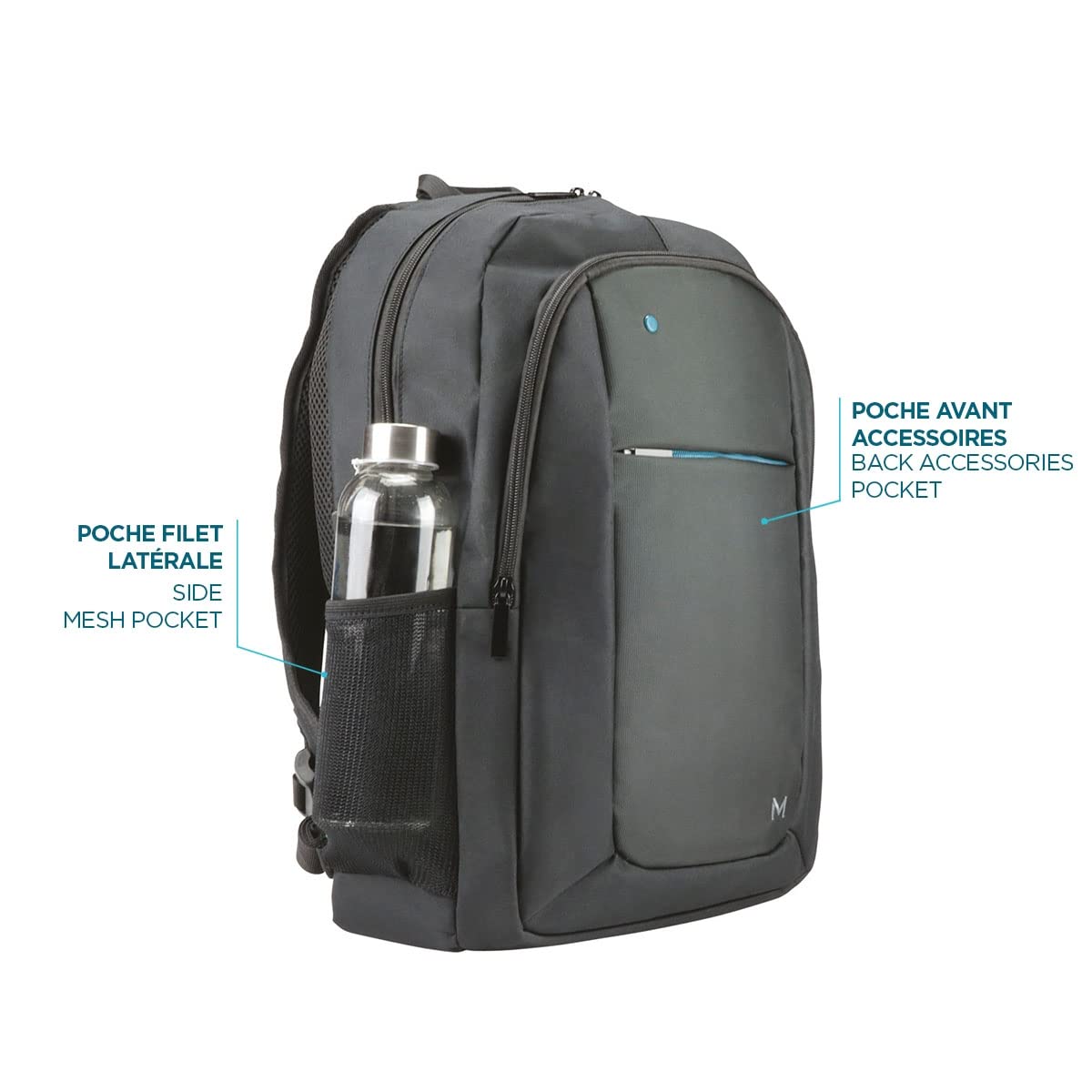 mobilis-the-one-sac-dos-23l-pc-14-16-recycl-noir-trolley image 7