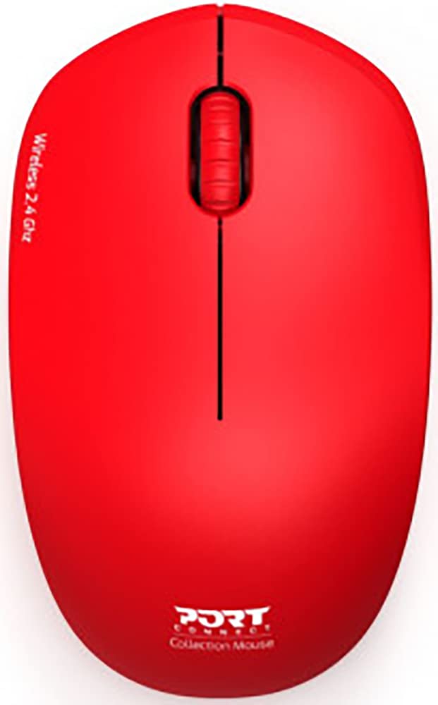 port-designs-milano-ii-souris-sans-fil-2-4ghz-ambidextre-1600-dpi-rouge image 1