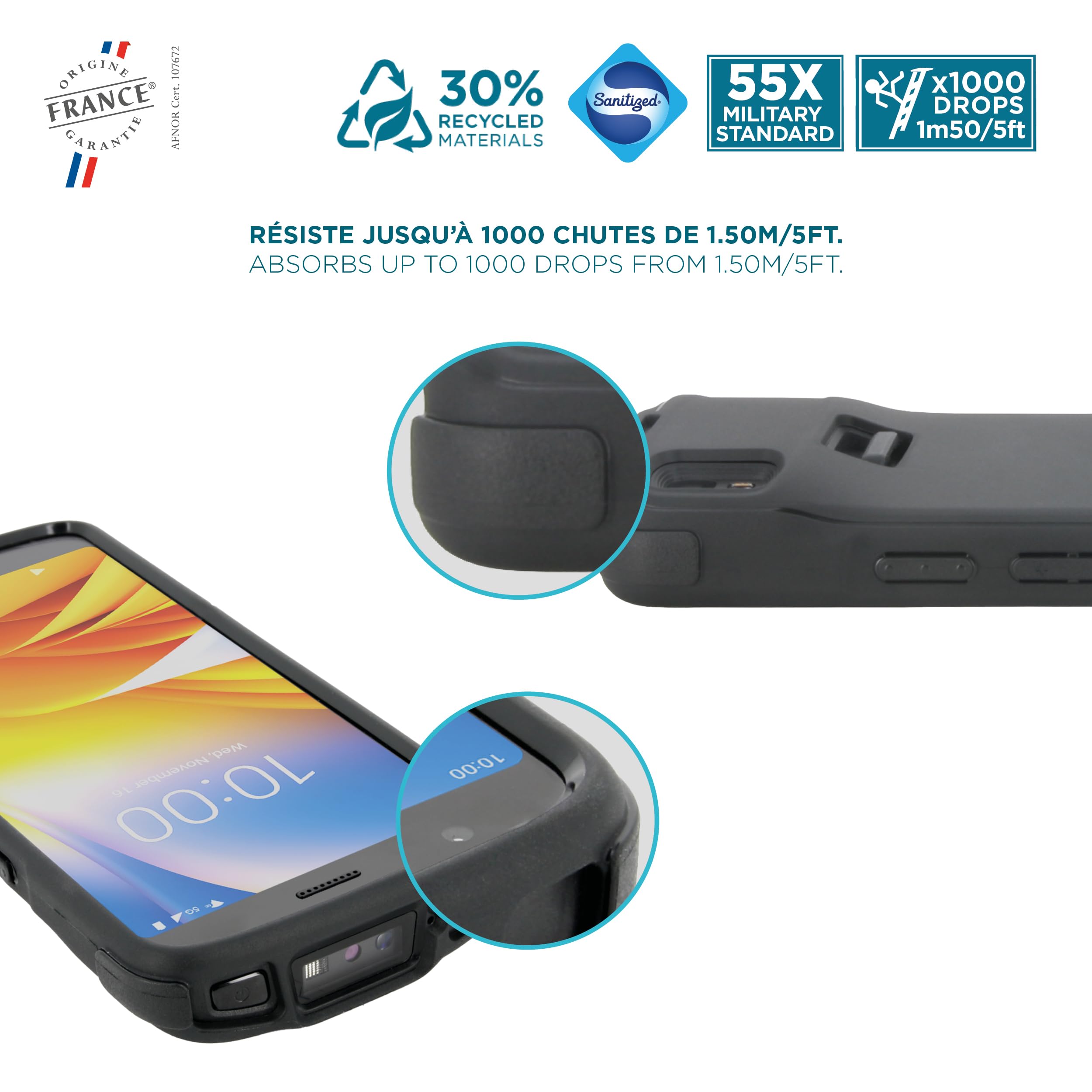 mobilis-protech-coque-renforc-e-pour-zebra-tc22-tc27-noir-dos-ferm-fabriqu-en-fr image 4