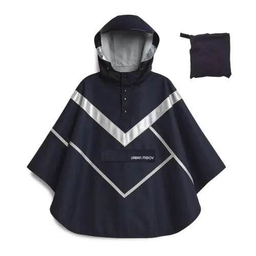 t-nb-poncho-de-pluie-imperm-able-r-fl-chissant-taille-m-bleu-poncho-v-lo-trottin image 1