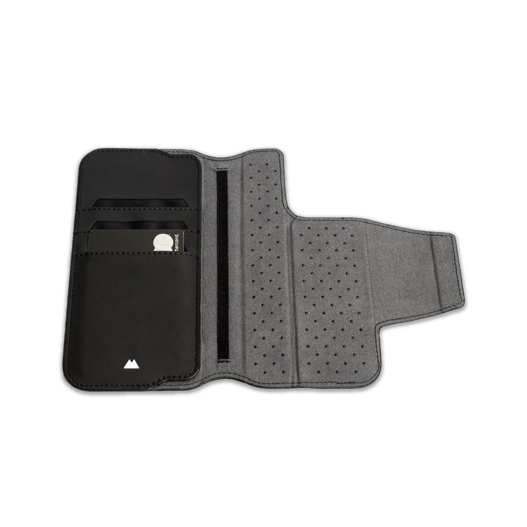 mous-infinity-black-flip-wallet-with-stand-compatible-magsafe-pour-iphone-14 image 1