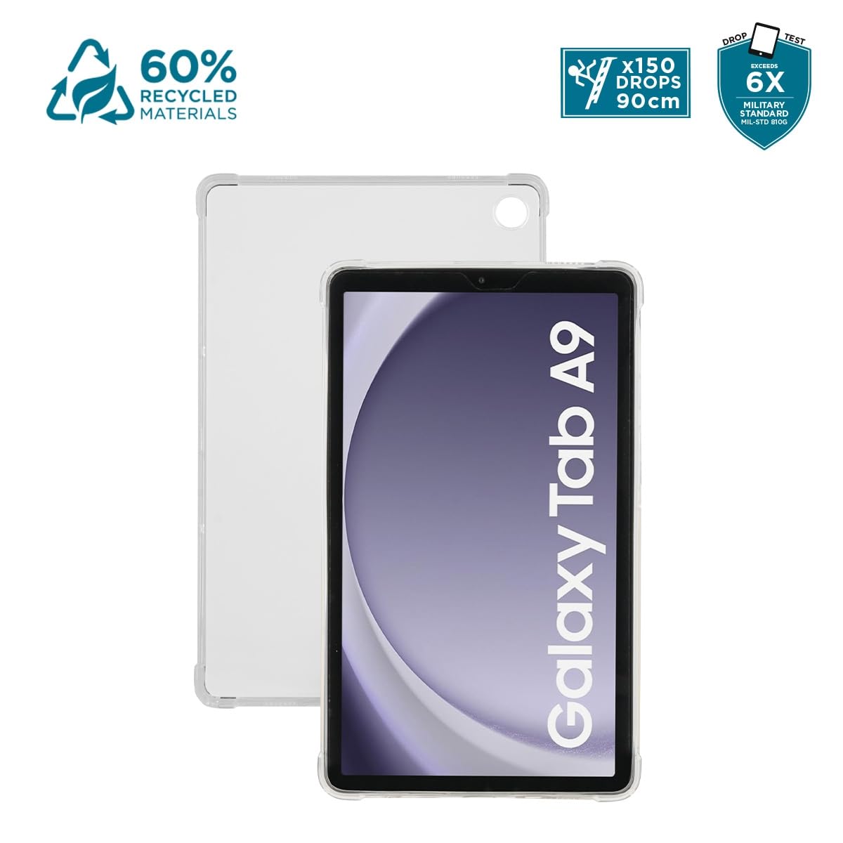 mobilis-r-series-coque-transparente-coins-renforc-s-pour-galaxy-tab-a9-8-7 image 2
