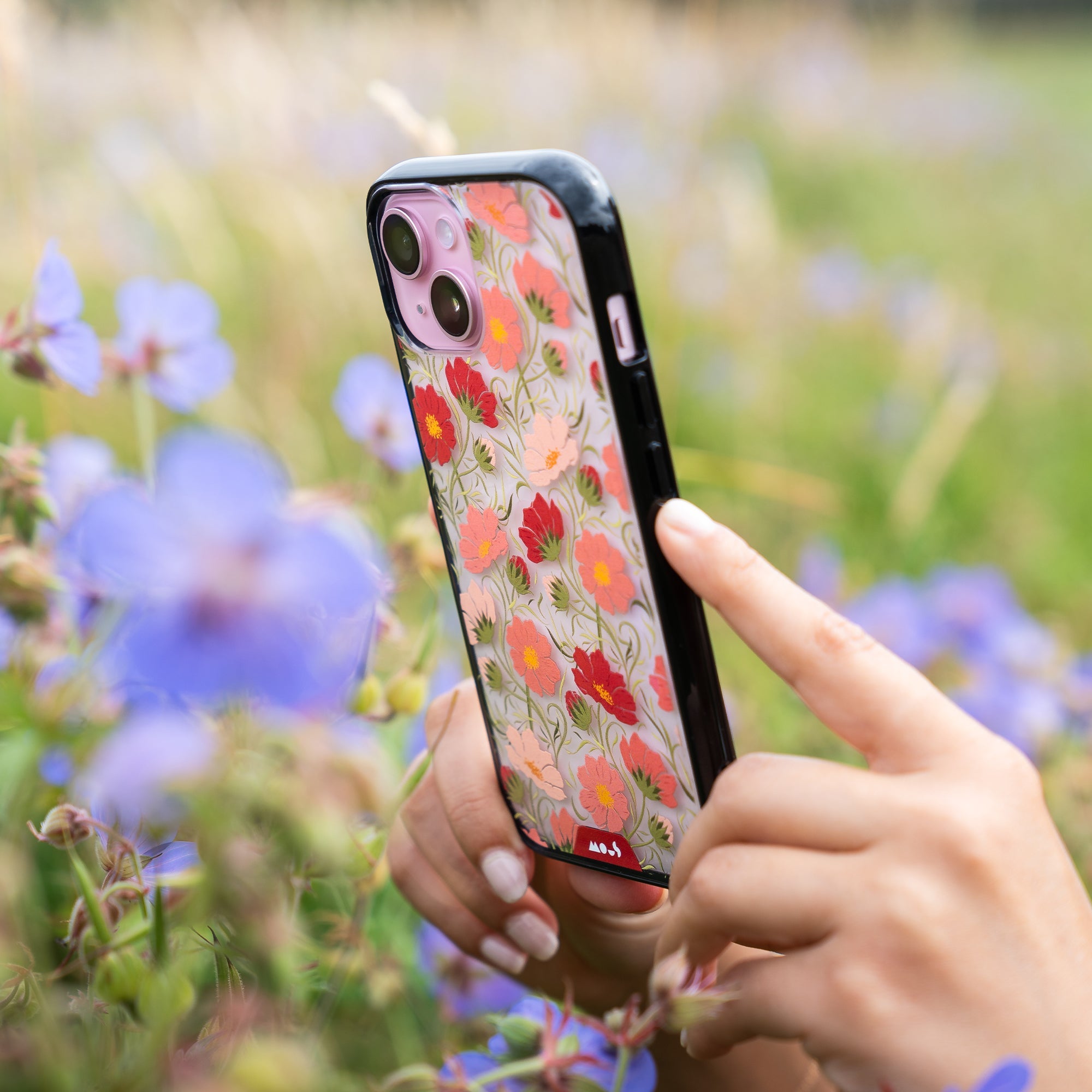 mous-cosmos-pink-coque-de-protection-iphone-12-iphone-12-mini-fleurs image 7
