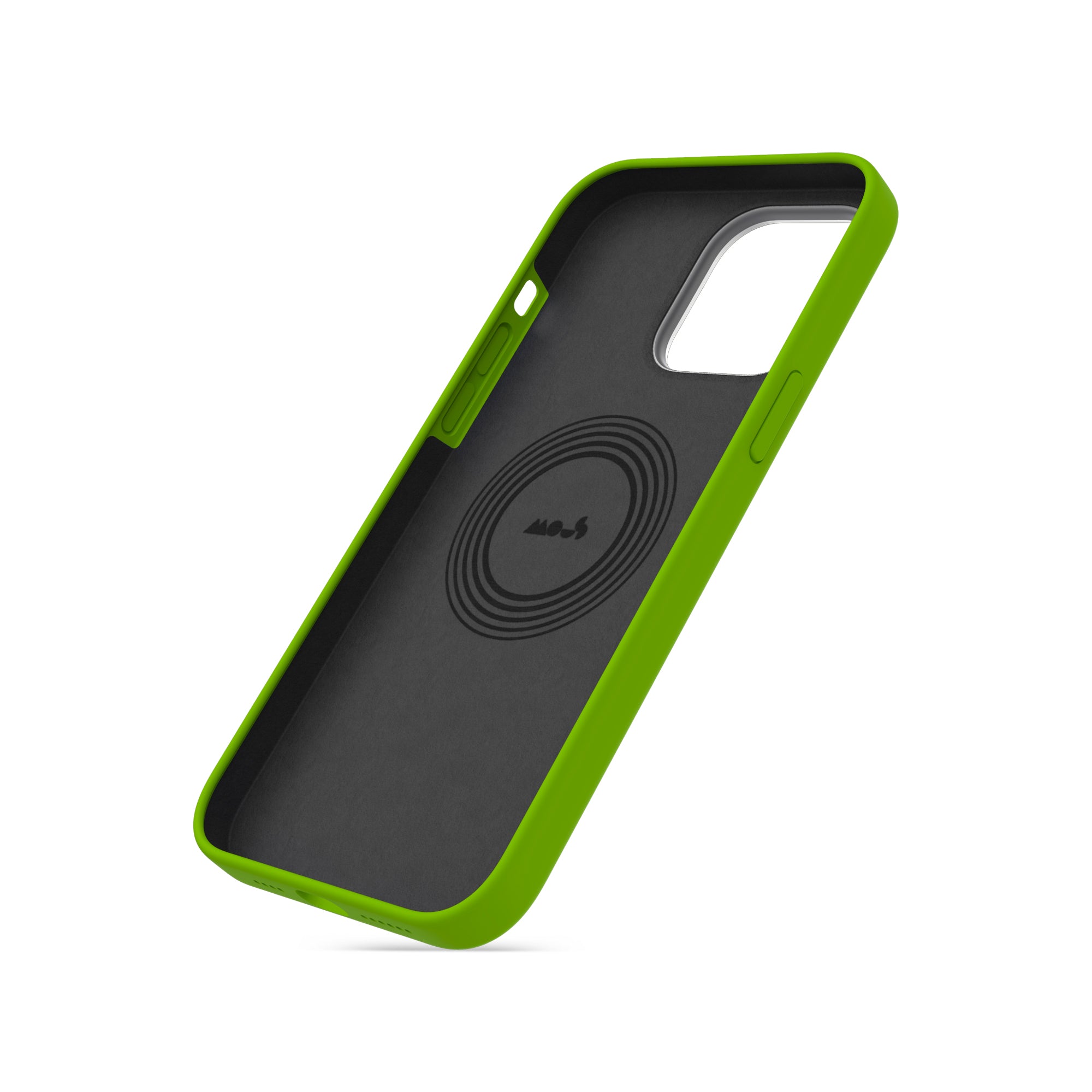 coque-t-l-phone-mous-infinity-lime-silicone-minimaliste-magsafe-verte-pour-iphon image 4