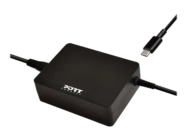 port-connect-alimentation-usb-c-45w-pour-mac-pc-tablette-et-smartphone-prise-eu image 1