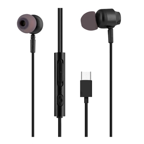 t-nb-c-buds-couteurs-filaires-type-c-noir-avec-micro image 1