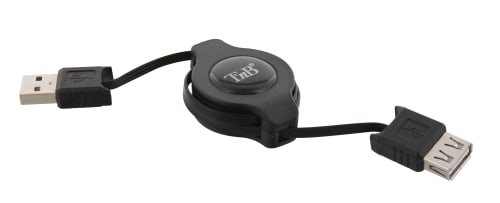 t-nb-c-ble-rallonge-usb-a-m-le-usb-a-femelle-r-tractable-1-m image 1