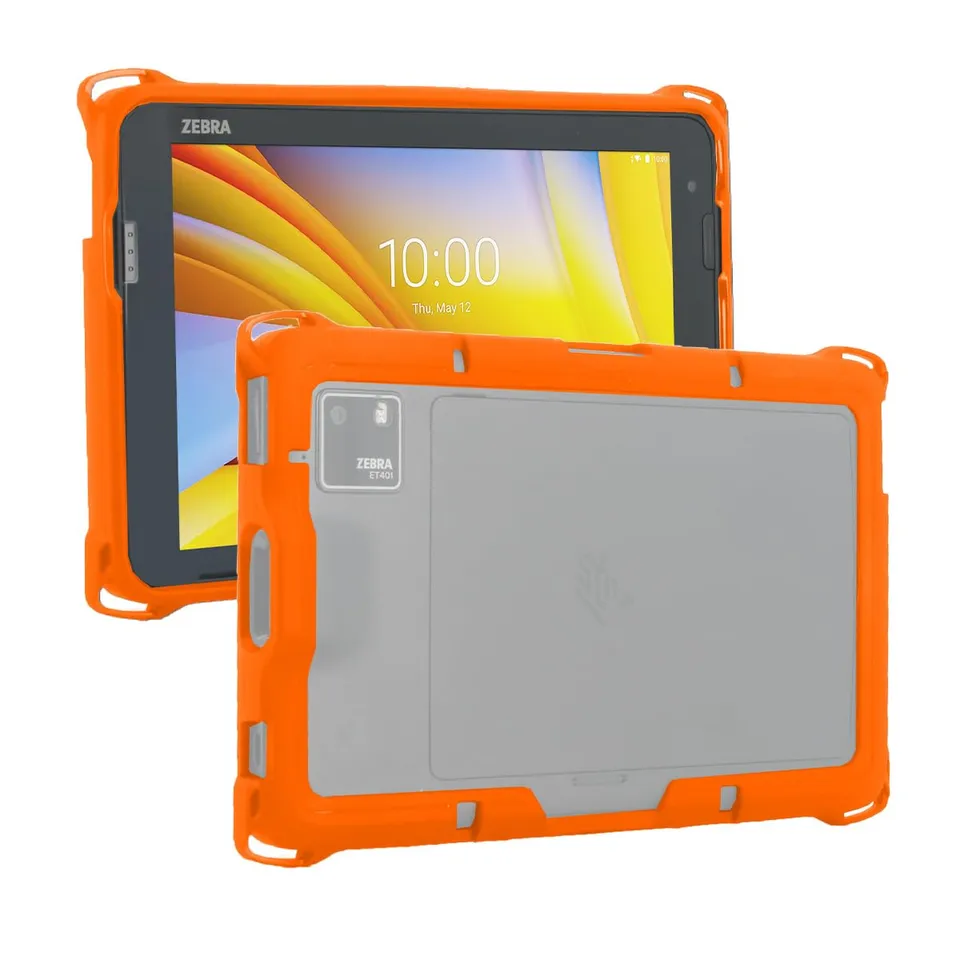 mobilis-protech-coque-tablette-zebra-et401-10-avec-scanner-orange-fluo image 1