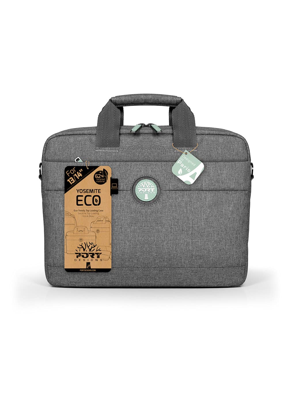 port-designs-sacoche-yosemite-eco-15-6-pouces-grise-sangle-trolley image 3