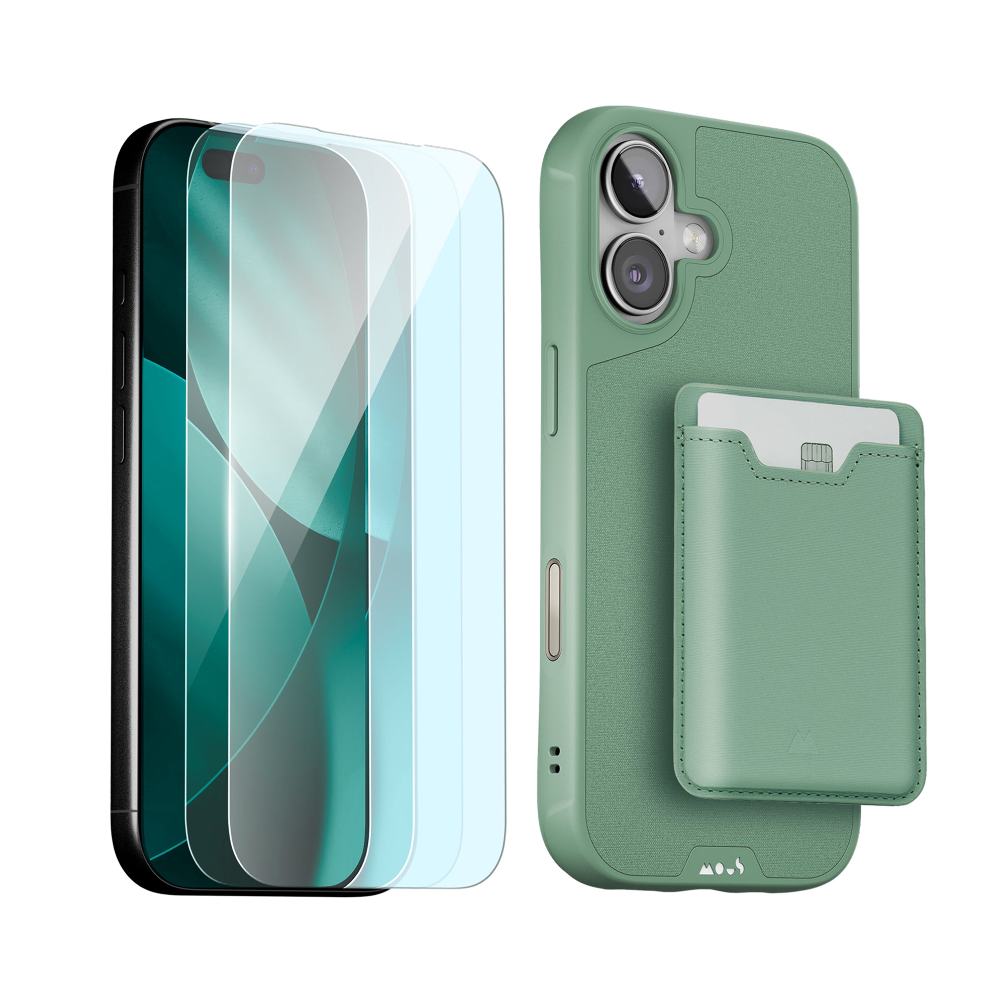 mous-apple-starter-kit-coque-limitless-sage-prot-ge-cran-pour-iphone-17 image 8