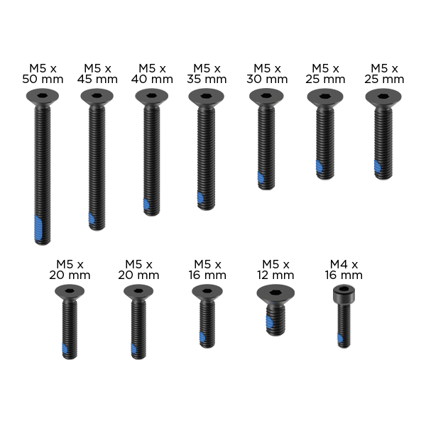 quad-lock-remplacement-jeu-de-vis-pro-noir image 1