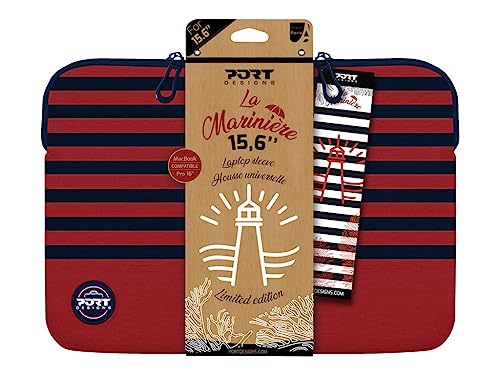 port-designs-housse-universelle-15-6-pouces-mousse-m-moire-de-forme-bleu-rouge image 2