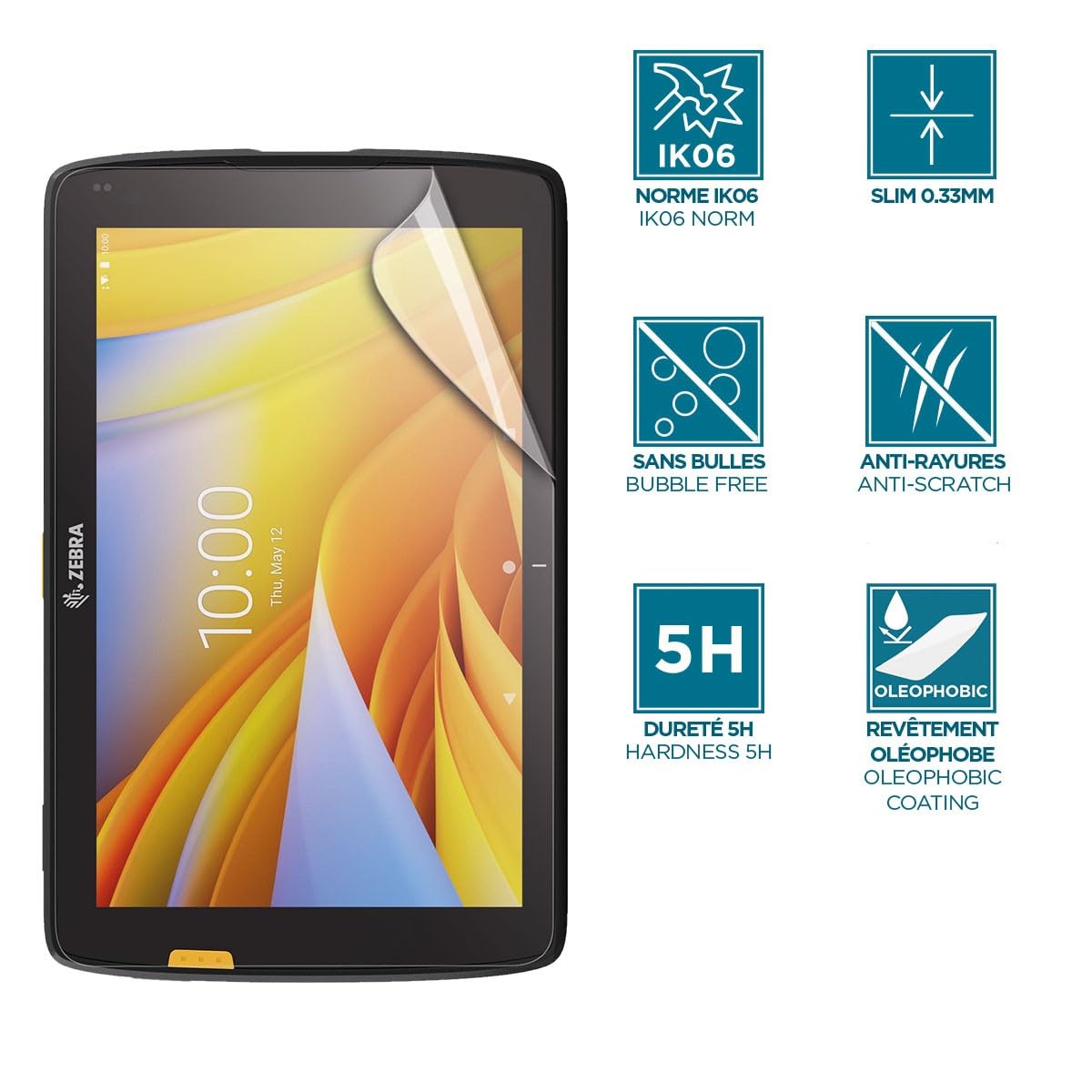 mobilis-film-de-protection-pour-tablette-zebra-et40-et45-10-incassable-anti-choc image 2