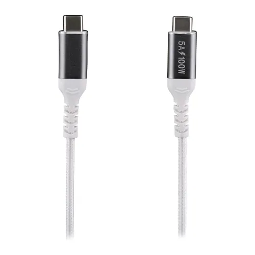 t-nb-c-ble-usb-c-vers-usb-c-100w-2-m-tres-blanc-tress-charge-pc-et-mac image 1