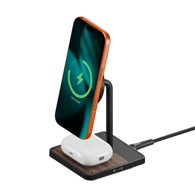 mous-clarity-station-de-recharge-sans-fil-qi2-15w-noyer image 1