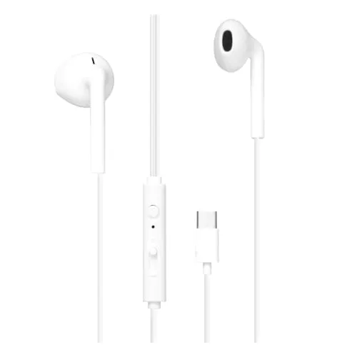 t-nb-c-buds-couteurs-filaires-usb-type-c-blancs-plastique-recycl image 1
