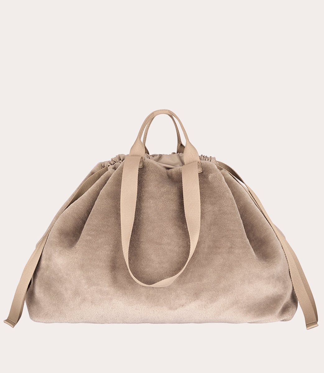 tucano-carry-fur-large-sac-de-week-end-en-fausse-fourrure-douce image 4