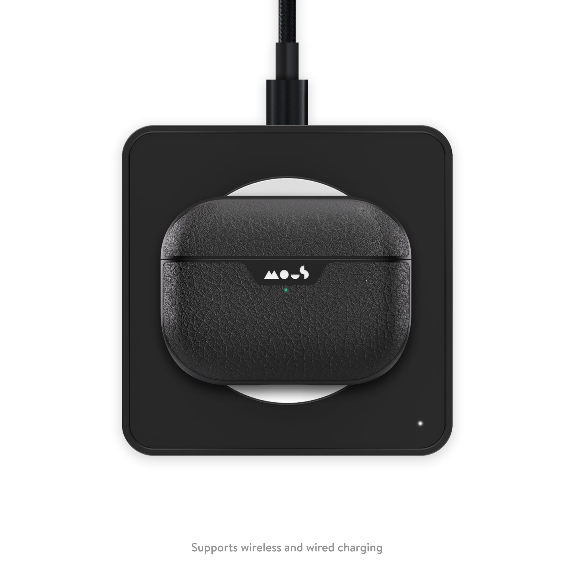 mous-coque-airpods-pro-cuir-noir-ultra-protectrice-gen-2 image 5