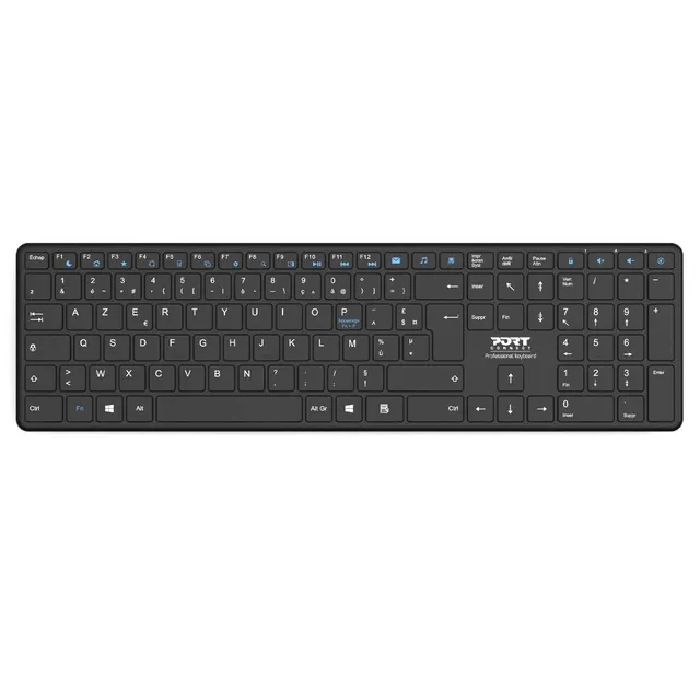 port-designs-port-connect-clavier-bluetooth-rechargeable-slim-led-8m-bureau-noir image 1