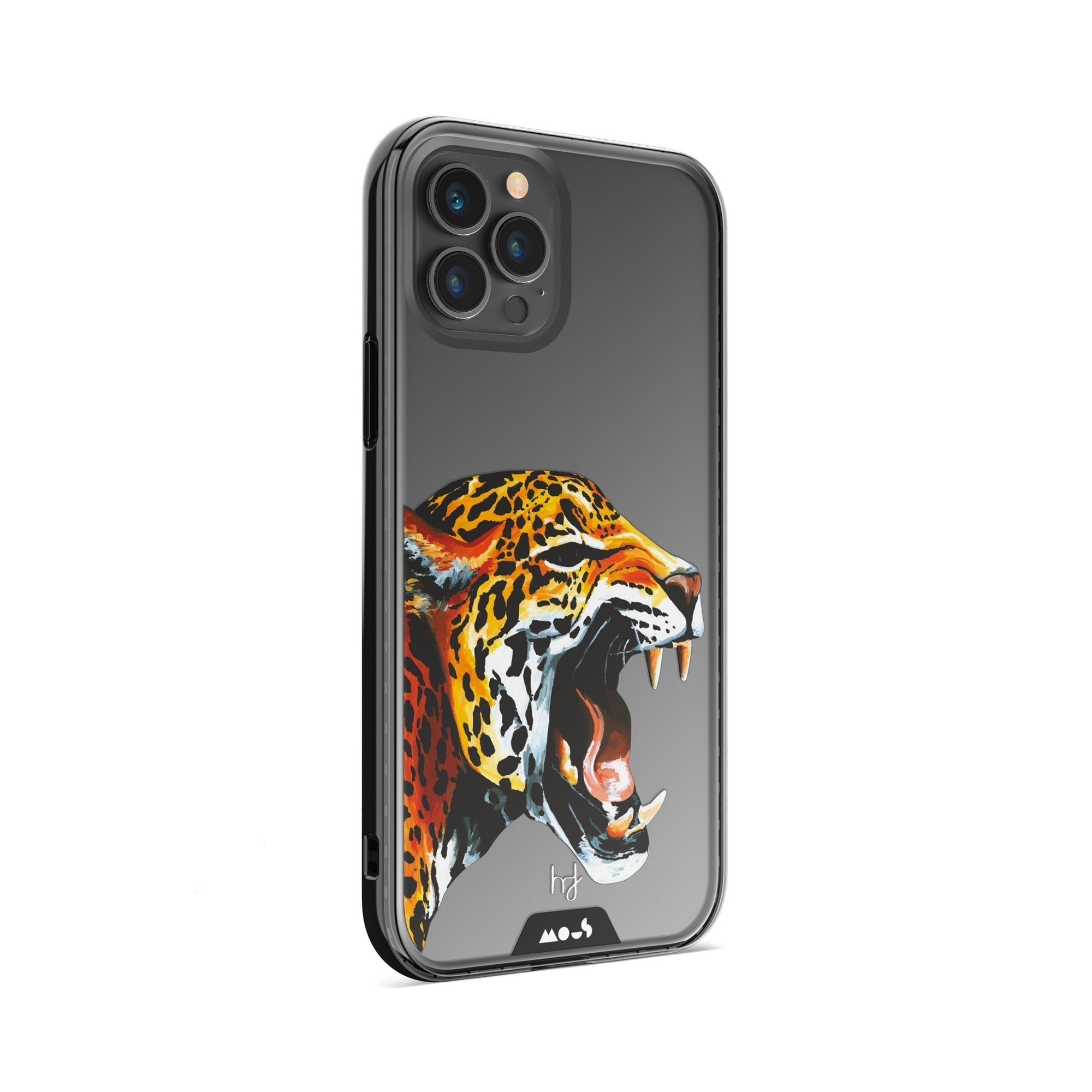 coque-de-protection-mous-the-jaguar-henry-fraser-design-nature-noir-et-orange image 3