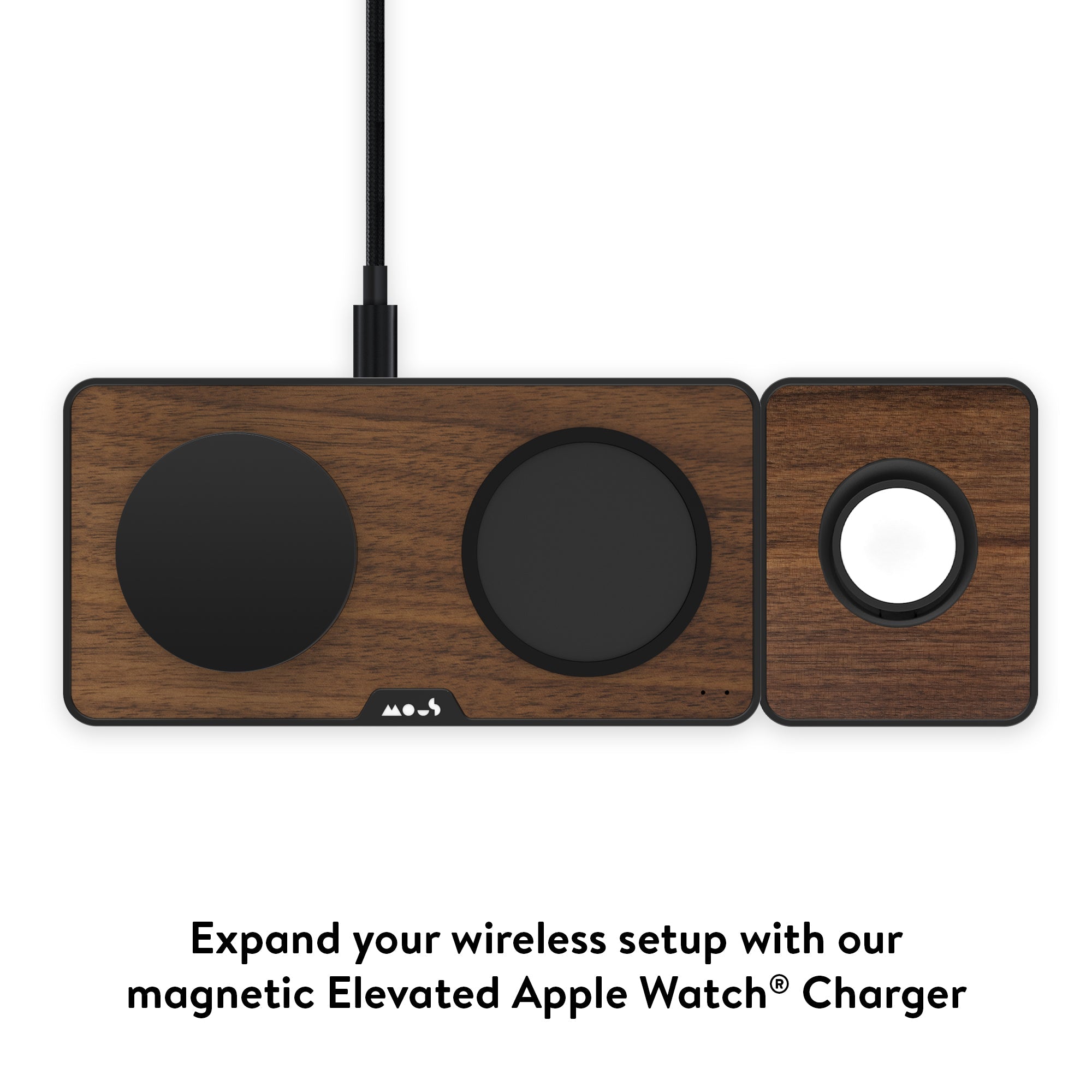 mous-walnut-station-de-charge-sans-fil-qi2-3-en-1-marron image 4