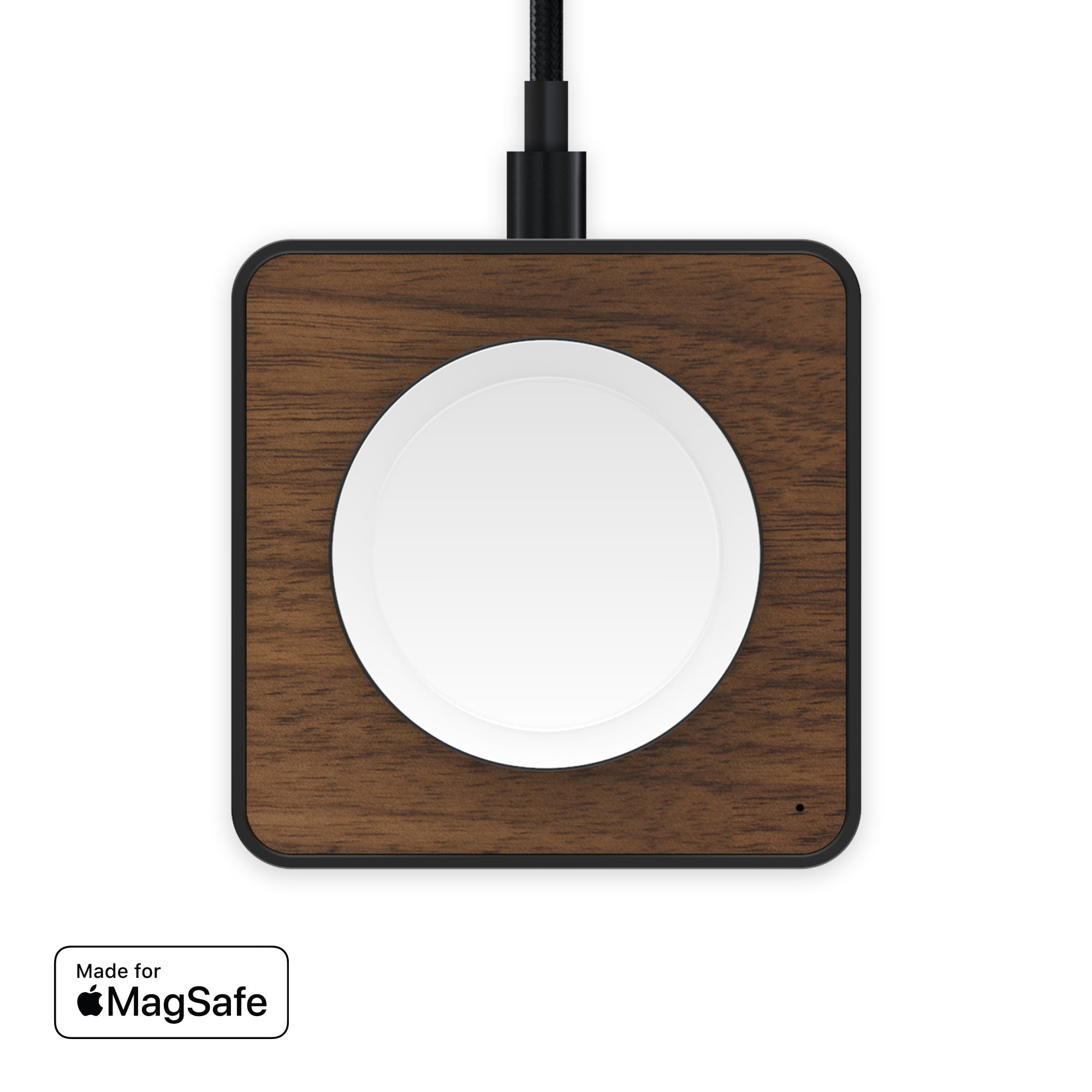 mous-walnut-wireless-charging-pad-chargeur-induction-magsafe-marron image 1