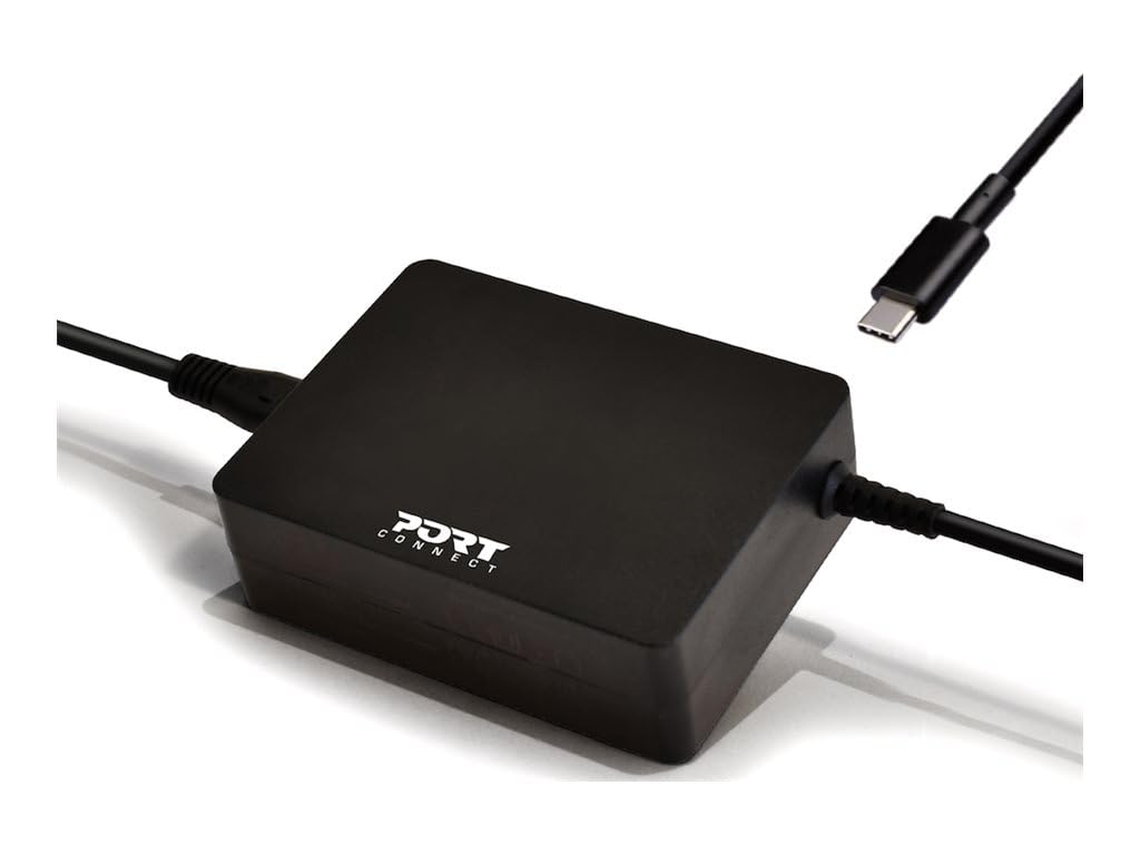 port-designs-port-connect-alimentation-pc-portable-90w-usb-c-prise-uk image 1