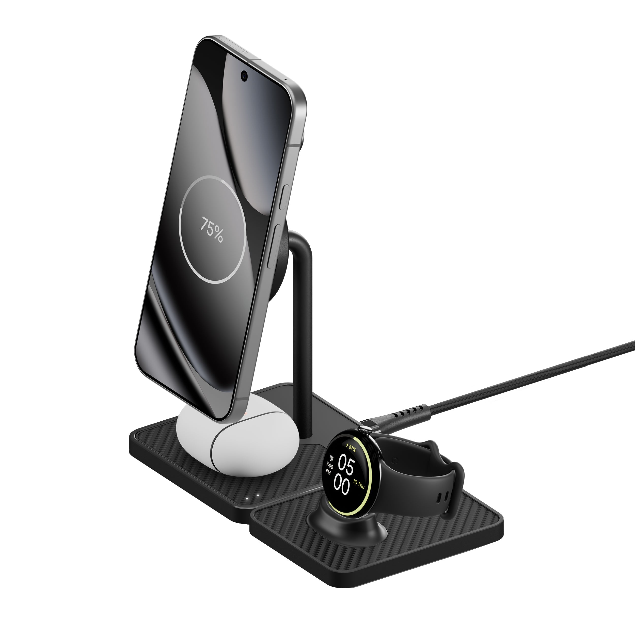 mous-support-de-charge-sans-fil-et-chargeur-pixel-watch-fibre-aramide image 1