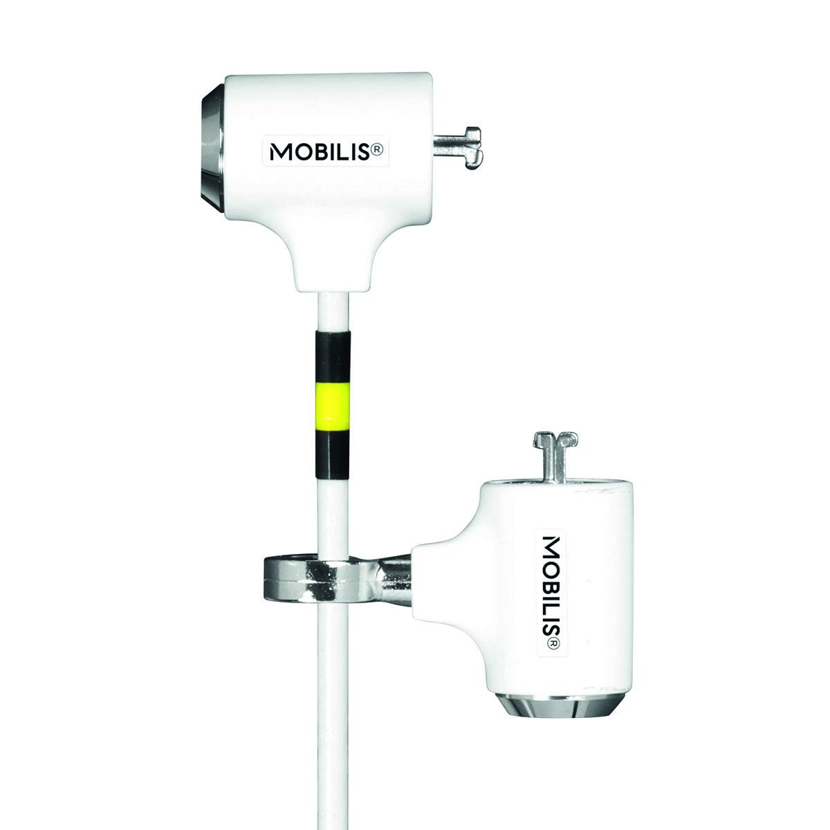mobilis-c-ble-de-s-curit-cl-double-verrou-1-8-m-4-5-mm-blanc-et-argent image 2