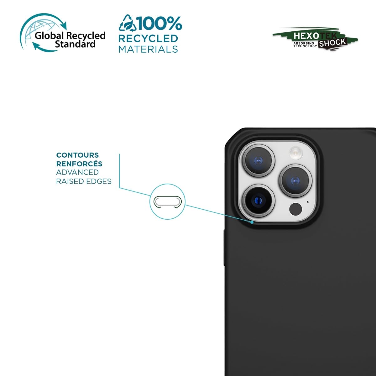 mobilis-spectrum-coque-iphone-15-plus-iphone-14-plus-antichoc-recycl-e-noir-mat image 5