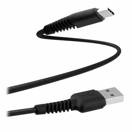 t-nb-c-ble-usb-a-vers-usb-c-connecteurs-renforc-s-1m-noir image 1