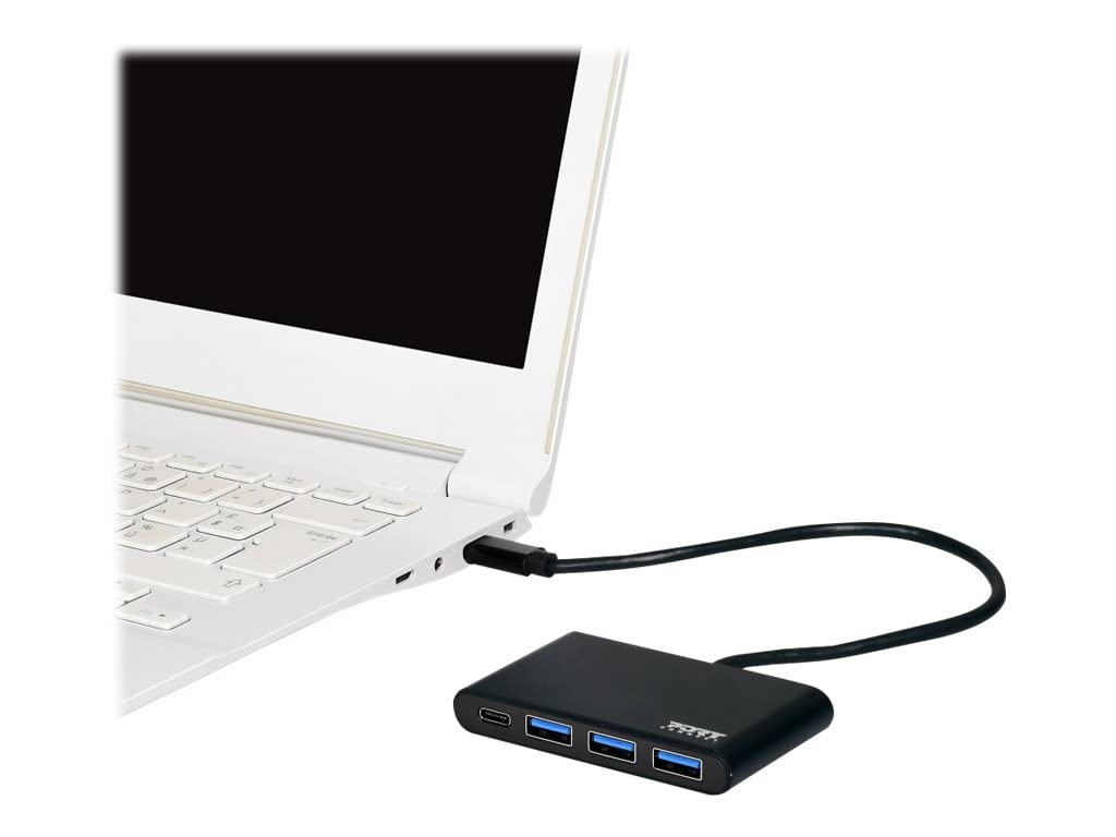 port-designs-port-connect-hub-usb-4-ports-3x-usb-a-3-0-1x-usb-c-5-gb-s image 2