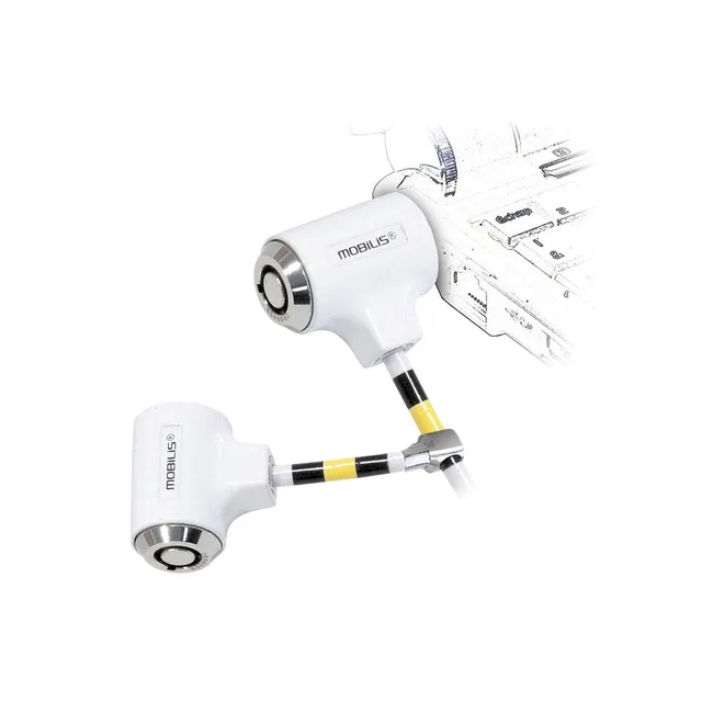 mobilis-c-ble-de-s-curit-cl-double-verrou-1-8-m-4-5-mm-blanc-et-argent image 1