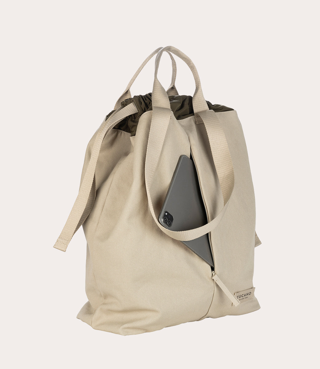 tucano-carry-vertical-large-sac-week-end-toile-21-litres-pochette image 5