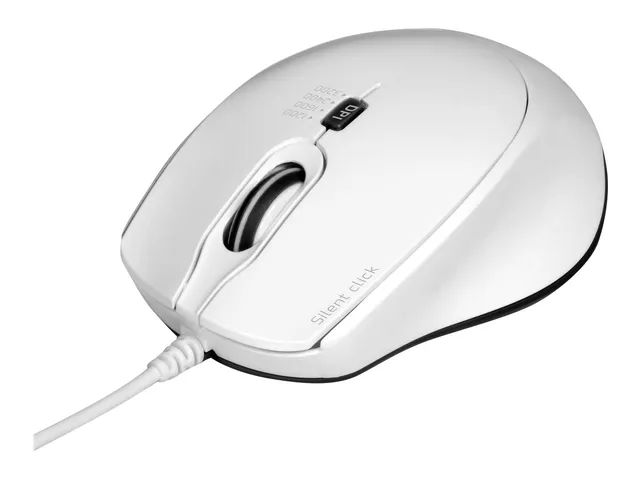 port-connect-milano-ii-souris-filaire-usb-a-usb-c-silencieuse-blanche image 1